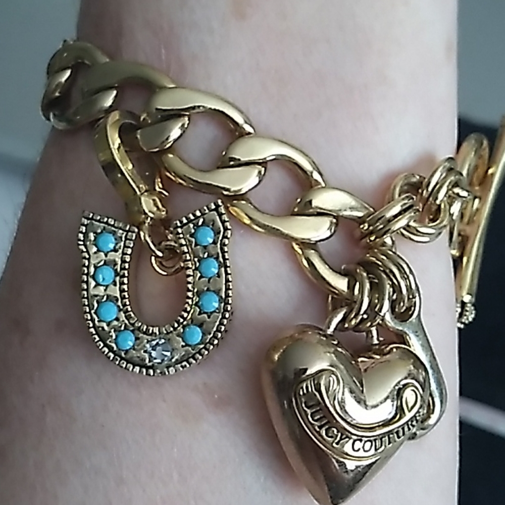 Juicy charm bracelet with horseshoe charm